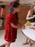 Girl's velvet and sequin dress red 