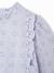Blouse in Broderie Anglaise for Babies sky blue+sweet pink+white 