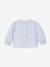 Blouse in Broderie Anglaise for Babies sky blue+sweet pink+white 