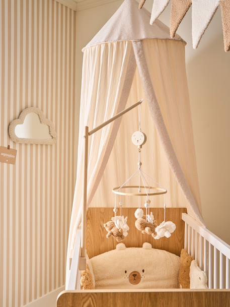 Sherpa cot canopy ecru 