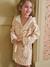 Leopard Dressing Gown for Children, with Recycled Cotton printed white 