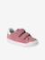 Hook-and-Loop Leather Trainers for Girls, Designed for Autonomy bordeaux red+gold+rose 