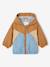 Windcheater Jacket for Baby Boys, by CYRILLUS aqua green+caramel 