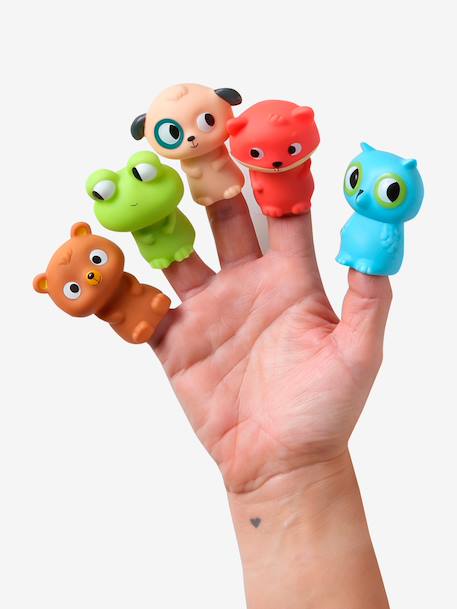 Pack of 5 finger puppets multicoloured 