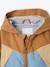 Windcheater Jacket for Baby Boys, by CYRILLUS aqua green+caramel 