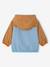 Windcheater Jacket for Baby Boys, by CYRILLUS aqua green+caramel 