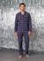 Men's flannel pyjamas, Christmas family capsule, ENVIE DE FRAISE bordeaux red 