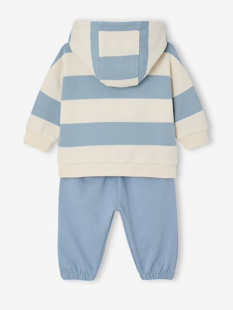 Baby sweatshirt and joggers set crystal blue 