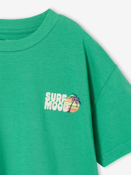 Boys' short-sleeved T-shirt green 
