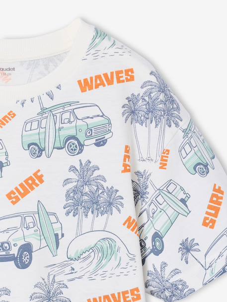 Short-Sleeved T-Shirt for Boys anthracite+ecru+white 