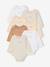 Pack of 7 Long-Sleeved Bodysuits for Babies set white 