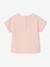 T-Shirt with Crochet Details for Baby Girls ecru+pale pink 
