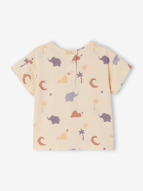 Printed baby boy's t-shirt vanilla 