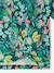 Tropical short-sleeved T-shirt with knot navy blue+pale pink 