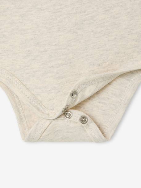 Pack of 7 Long-Sleeved Bodysuits for Babies set white 