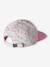 Floral Cap for Girls blue+peony pink+printed white 