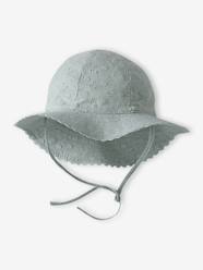 Hat in Broderie Anglaise for Baby Girls
