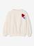 Sweatshirt with Iron-On Patches for Girls ecru 