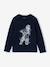 Printed T-Shirt for Boys grey blue+marl white+navy blue 