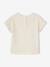 T-Shirt with Crochet Details for Baby Girls ecru+pale pink 