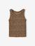 Ribbed Tank Top for Girls beige+ecru+sage green+striped blue 