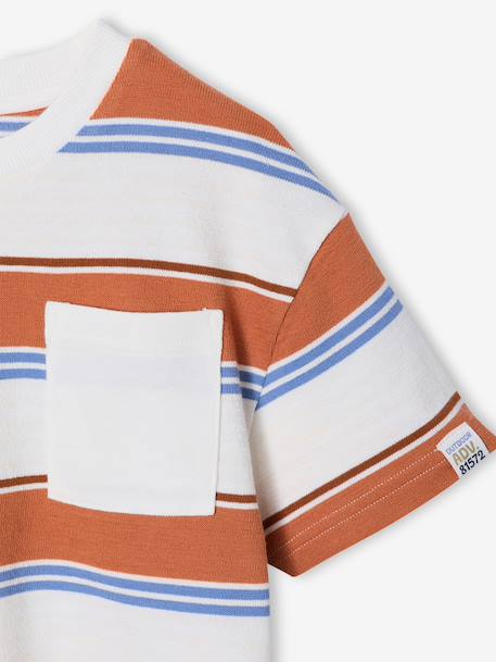 Striped T-Shirt for Boys printed orange 