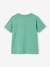 Printed boy's t-shirt aqua green+marl white+medium blue+mint green+ochre+olive+terracotta 