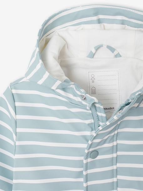 Rain coat and trousers set for baby boys grey blue 