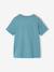 Printed boy's t-shirt aqua green+marl white+medium blue+mint green+ochre+olive+terracotta 