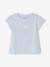Fancy T-Shirt for Baby Girls light blue+rose 