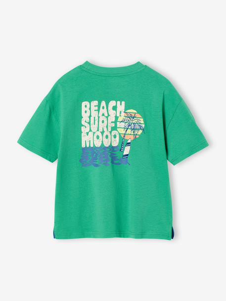 Boys' short-sleeved T-shirt green 