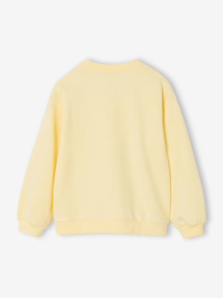 Snoopy girl's sweatshirt pastel yellow 