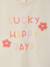 T-Shirt with Crochet Details for Baby Girls ecru+pale pink 