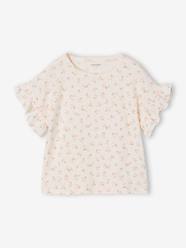 Girls-Girl's pointelle knit t-shirt 