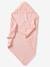 Bath cape + wash mitt MY HEART printed pink 