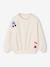 Sweatshirt with Iron-On Patches for Girls ecru 