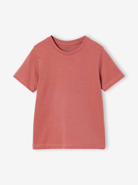 Pack of 3 short-sleeved t-shirts caramel+navy blue+pecan nut+sage green 