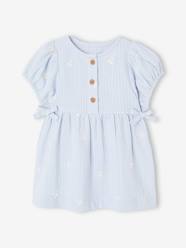 Baby-Baby girl's dress with embroidered details 