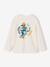 Boy's long-sleeved t-shirt ecru+slate blue 