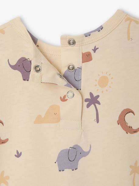 Printed baby boy's t-shirt vanilla 