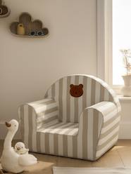 -Personalised striped bear foam armchair