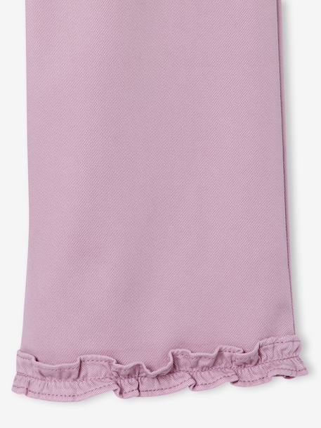 Wide-Leg, Lyocell Bermuda Shorts for Girls khaki+lilac 