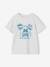 Printed boy's t-shirt aqua green+marl white+medium blue+mint green+ochre+olive+terracotta 
