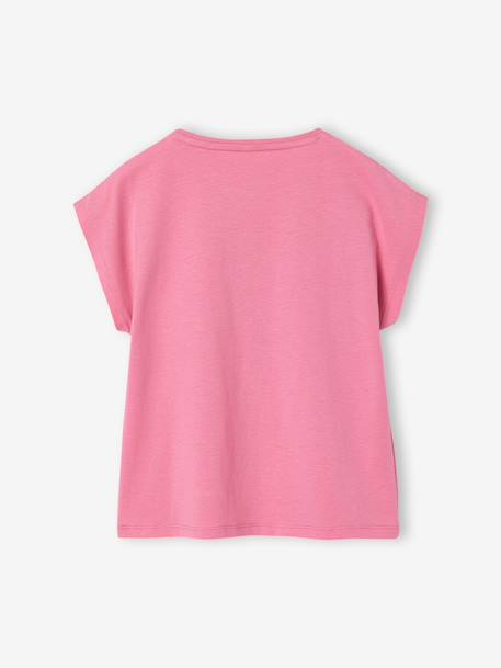 Short-sleeved t-shirt anthracite+ecru+rose 