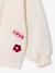 Sweatshirt with Iron-On Patches for Girls ecru 