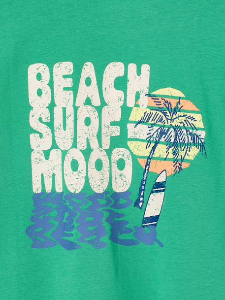 Boys' short-sleeved T-shirt green 