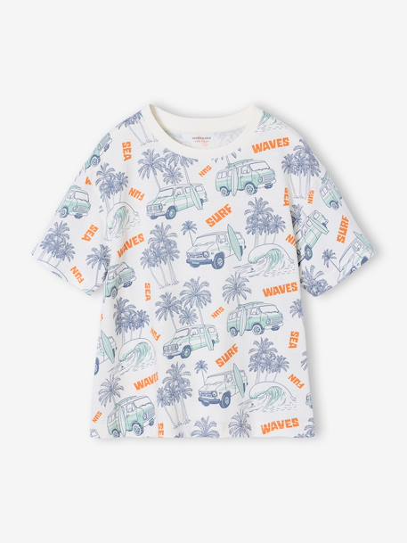 Short-Sleeved T-Shirt for Boys anthracite+ecru+white 