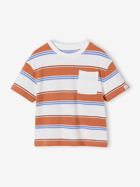 Striped T-Shirt for Boys printed orange 