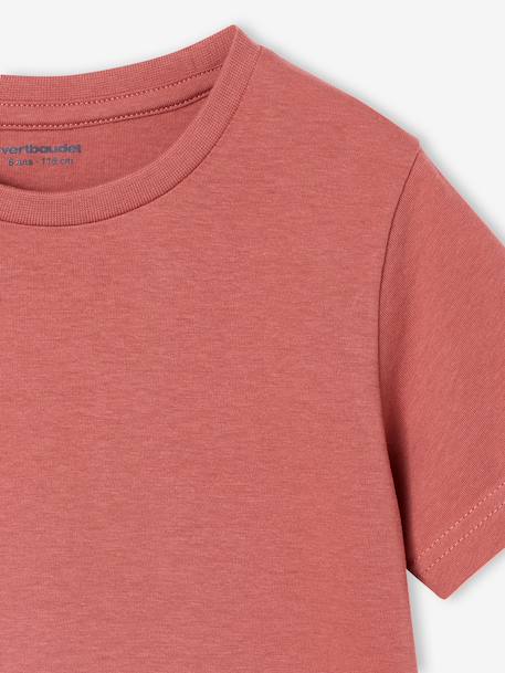 Pack of 3 short-sleeved t-shirts caramel+navy blue+pecan nut+sage green 