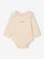 Pack of 7 Long-Sleeved Bodysuits for Babies set white 